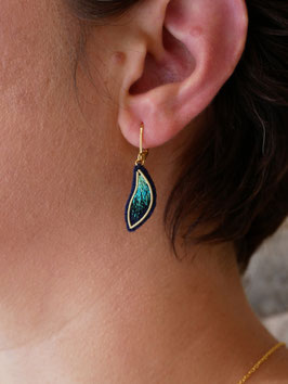LES BOUCLES D'OREILLES "PETITES FEUILLES" - 1 FEUILLE
