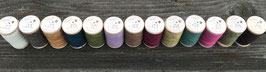 Lot de 13 bobines de rustic wool Moire " ambiance Piou-Piou "