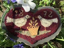 LOVELY BIRDS (punch needle broderie)