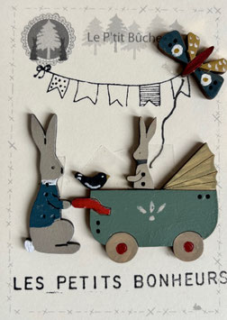 Lapins & landau , oiseau , papillon