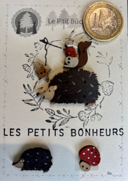 Hérissons , champignon, écureuil , étoile