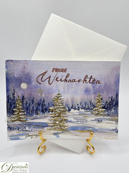 Winterlandschaft mit Stern
