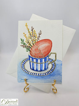Osterdeko in Tasse