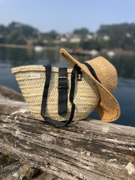 CAPAZO  MINI ASAS NEGRAS CON CIERRE DE SACO EN BEIGE