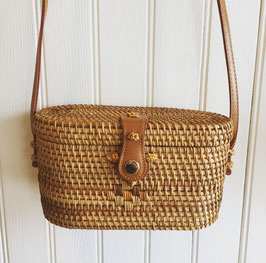 Rattan bag Ovale