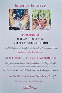 Mein WUNDER - ein besonderer Begegnungstag im Mai