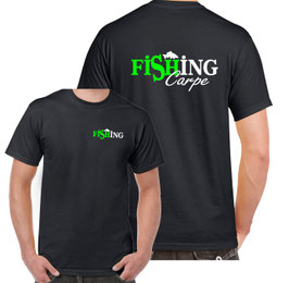 Tee shirt pêche carpe – Fishing Carpe (recto verso)  TSEX053