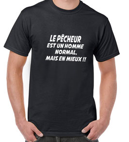 Tee-shirt le pêcheur est un homme normal