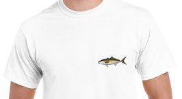 tee-shirt pêche de la sériole au madaï