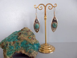 Boucles d'oreille turquoise BO M E TU