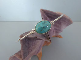 Bracelet demi-jonc turquoise