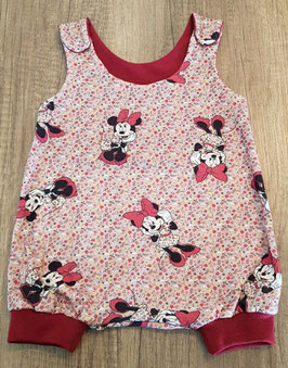 Strampler Minnie Mouse / rosa, rot Gr. 74-80