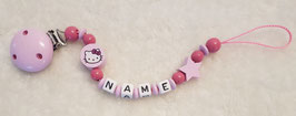 Schnullerkette Klassisch Hello Kitty / rosa, pink