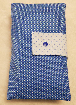 Windeltasche Blümchen / blau