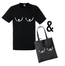 "Fuck it It's just tits" Shirt + Tote bag (pre-order)