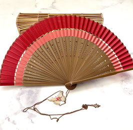 HAND FAN NECKLACE - VINTAGE BUTTERFLY - Item 121