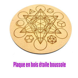 Plaque de rechargement Métatron en bois 30 cm