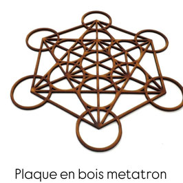 Plaque de rechargement Métatron en bois 30cm