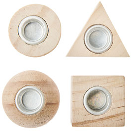 Mini Kerzenhalter | SET GEOMETRISCHE FORM - RICO DESIGN