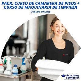 PACK EN OFERTA! CURSO DE CAMARERA DE PISOS + CURSO DE MAQUINARIA DE LIMPIEZA (TITULACIONES CERTIFICADAS)
