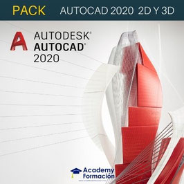 OFERTA! Pack de 2 Cursos Online de Autocad 2020 2D Y 3D. Titulaciones Incluidas.