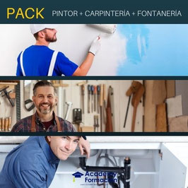 OFERTA! Cursos Online de Pintor de Casas y Edificios + Carpintería + Fontanería. Titulaciones Incluidas.