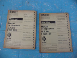 n°rt17 catalogue MR96 mise a jours renault r16