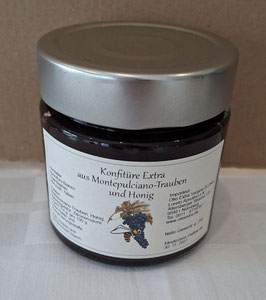 Konfitüre aus Montepulciano-Trauben und Honig 250g