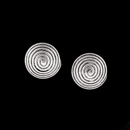 Boucles d'oreilles en argent spirales 06