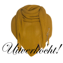 Oker gele omslagdoek Coco ***uitverkocht***