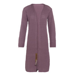 Lila lange cardigan Luna