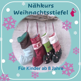 Kinder-Nähkurs Weihnachtsstiefel
