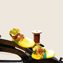 Chaussons BABOUCHES "Jaune Forêt Automne'"