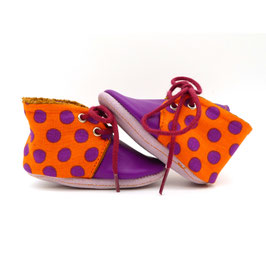 Chaussons DERBY " Jaune printemps bleu"