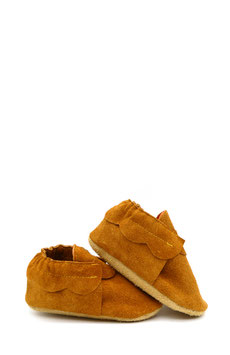 Chaussons BABOUCHES "Lutin Cognac"