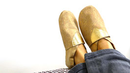 Chaussons BABOUCHES ADULTES "Or Klimt"