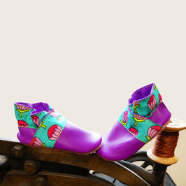 Chaussons BABOUCHES "Violet Lotus"