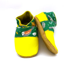 Chaussons BABOUCHES "Jaune flaschi mésange"