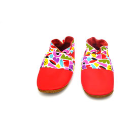 Chaussons BABOUCHES "Rouge couleurs '"