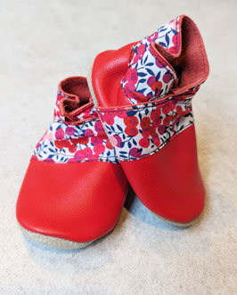 Chaussons BABOUCHES "Rouge Liberty"