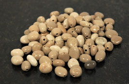 Kiesel-Perlen mit Bohrung zur Schmuckherstellung
