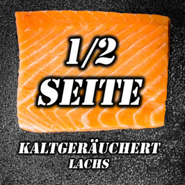 Räucherlachs Kaltgeräuchert  1/2 Seite