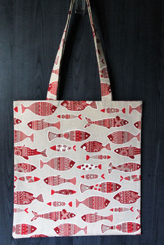 Tote bag Poisson rouge