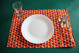 Set de table Vintage Orange