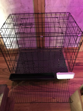 Foldable Chicken, Duck, and Pet Cage with Built-in Egg Rolling Tray 鸡笼鸭笼宠物笼可折叠自带帮助滚动蛋出来的托盘