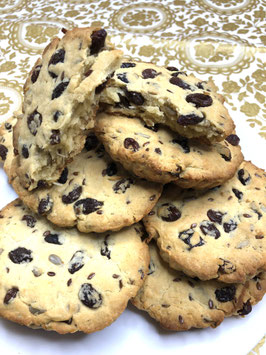 LEBHC1-35 十二个大的有机蜂蜜葡萄籽曲奇饼 38安士 12 Large Homemade Soft Organic Honey Raisins Cookies Weight 38 oz