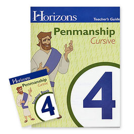 Horizons 4th Grade Penmanship Set  地平线四年级书法套装课程