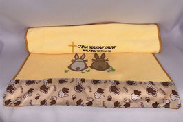 超细纤维沙滩酒店绣花兔子快干超吸水浴巾 28 * 13 inches （橙色） Microfiber Beach Hotel Bath Embroidered Rabbit Quick-drying Super Absorbent Bath Towel 28 * 13 inches （Orange）