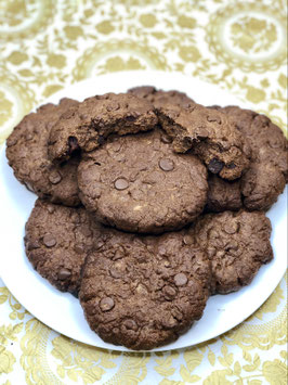 LEBHC1-27 十二个大的有机蜂蜜巧克力可可曲奇饼 38安士 12 Large Homemade Soft Organic Honey Chocolate Chip Cocoa Cookies Weight 38 oz