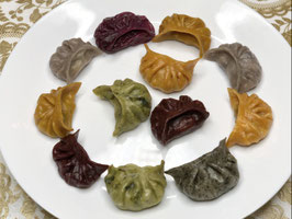 有机彩色番茄牛肉饺子 (12只) Organic Colorful Tomato Beef Dumplings （12）